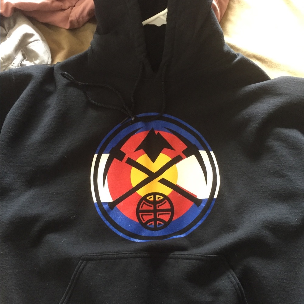 Nuggets Logo With Colorado Flag Hoodie